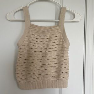 Knitted cropped tank!